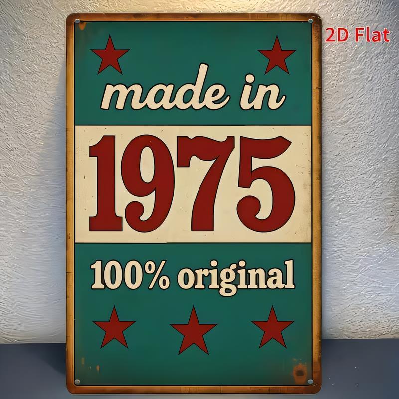 Tin Sign Made In Original Vintage Metal Poster Wall Decor Retro Plaque for Man Cave Garage Bar Office Home Dcoration
