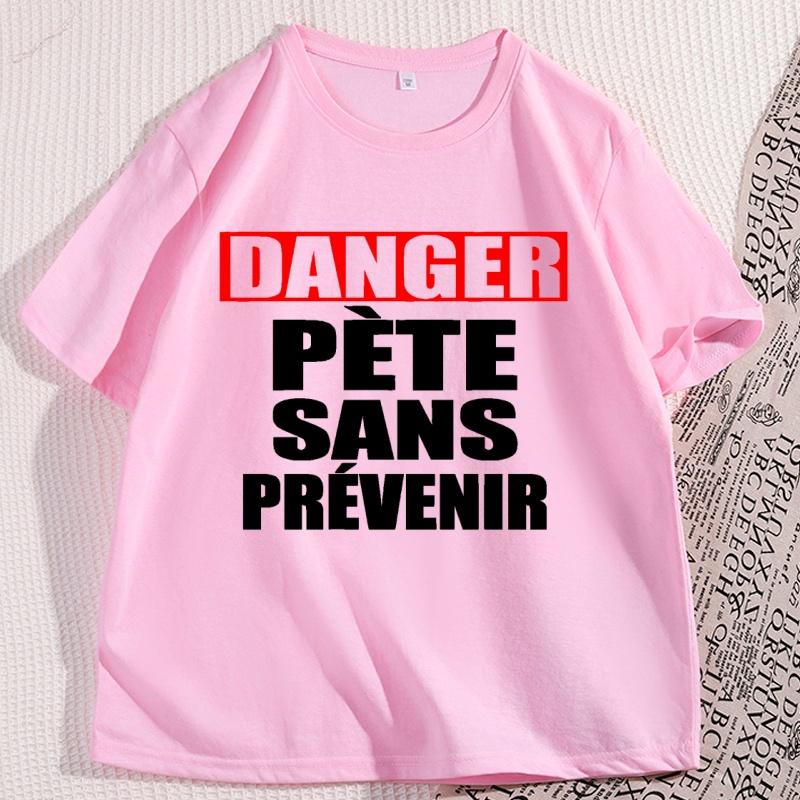 Danger Pete Sans Prevenir Sur Tshirt Men Women Casual Round Neck Cotton Short Sleeve Tshirt Y2K Streetwear Graphic Tee