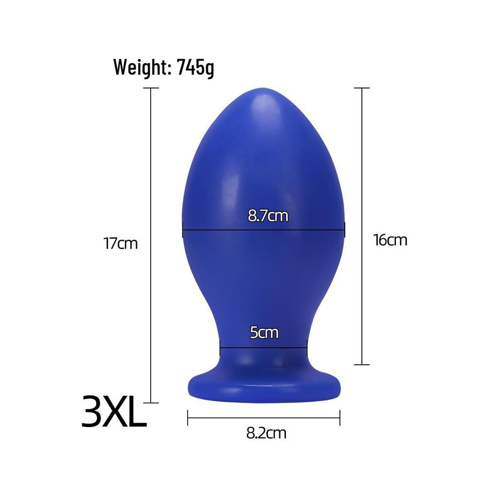 C116 Blauer Drachenei Anal Plug - Unisex Outdoor SM Flirtspielzeug