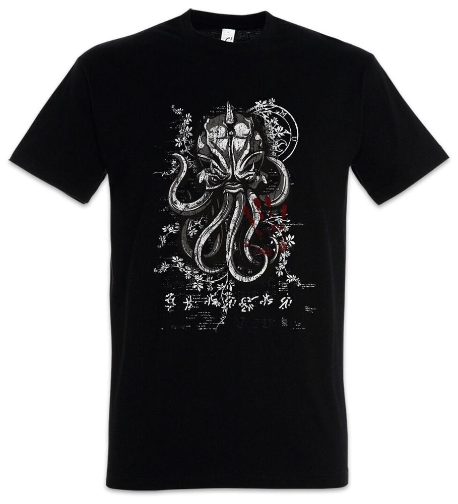 Asian Ornament Octopus T-Shirt Wars Horror Arkham H. P. Lovecraft Cthulhu
