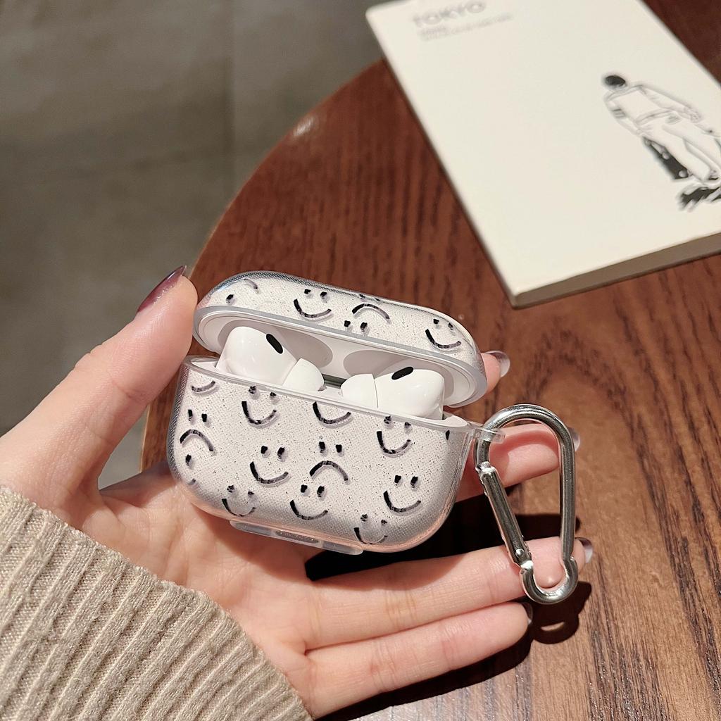 INS Cute Heart Earphone Case For AirPods Pro 2nd Case Glitter Shiny Clear TPU for Air Pods 1 2 3 Bluetooth Earphone Charging Box