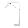 16" 20W LED Half-Moon Beauty Floor Lamp for Bedside, Tattooing, Manicure, Eyebrow, and Eyelash with Eye Protection U-Shaped Fill Light.