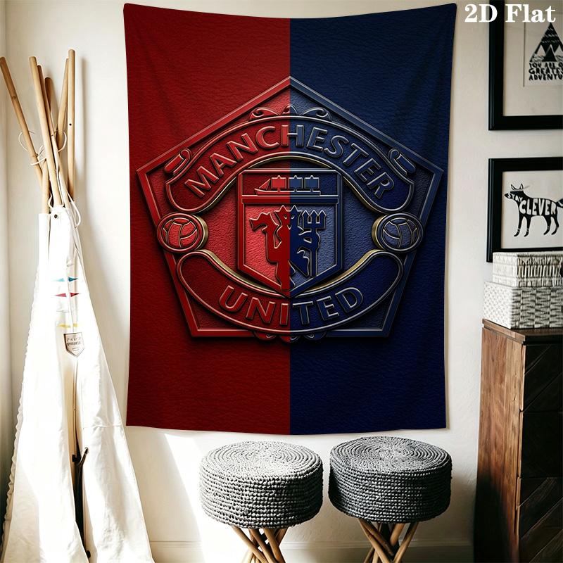Manchester Crest Poster Bedding 1 Duvet Cover 2 Pillowcase Without Core Duvet Cover And Pillowcase Bedding Set Christmas Birthday Gift
