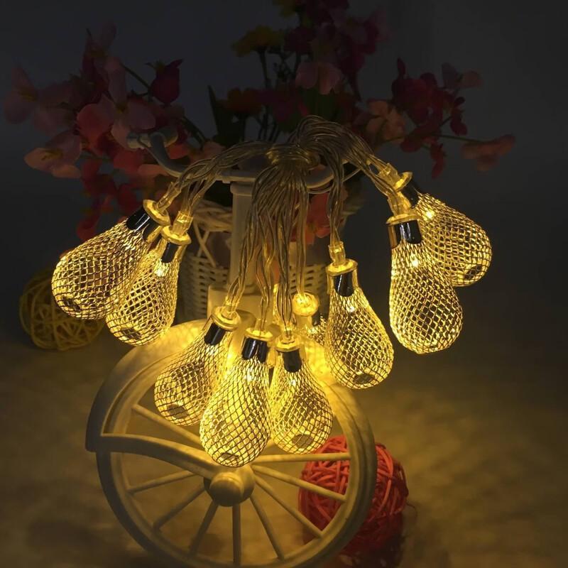 Oeny Christmas Hollow Star LED String Lights