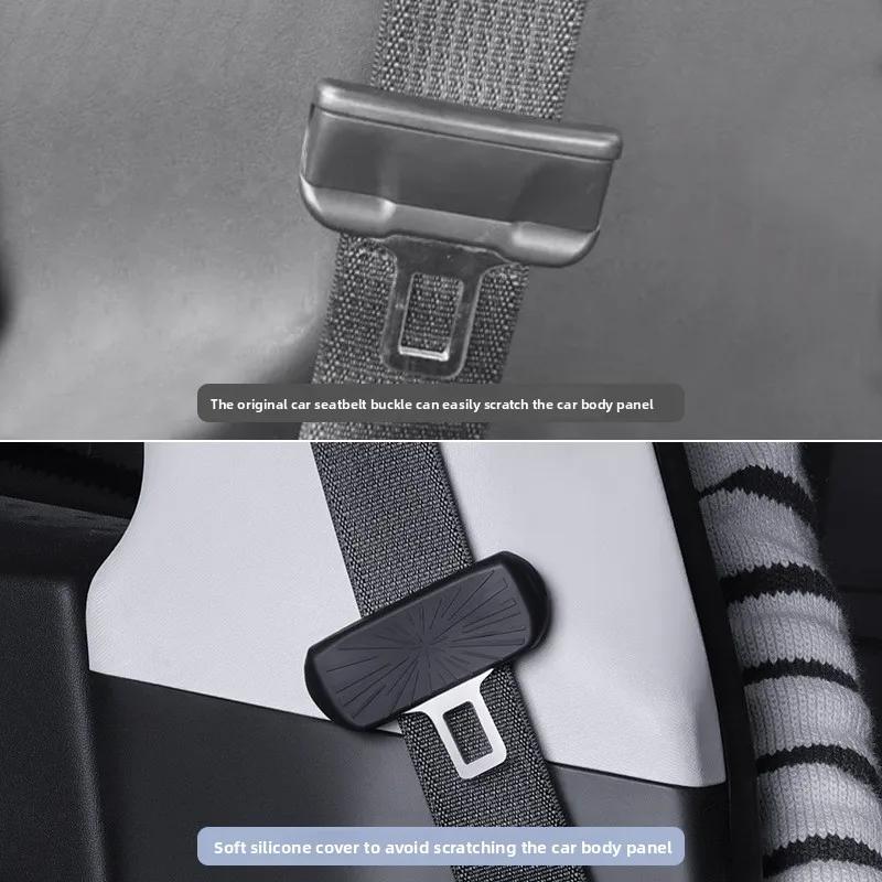Car Sticker For Tesla Model 3 Y Juniper Highland 2025 2026 Updated Seat Belt Collision Protection Car Modification Cover Car Acc