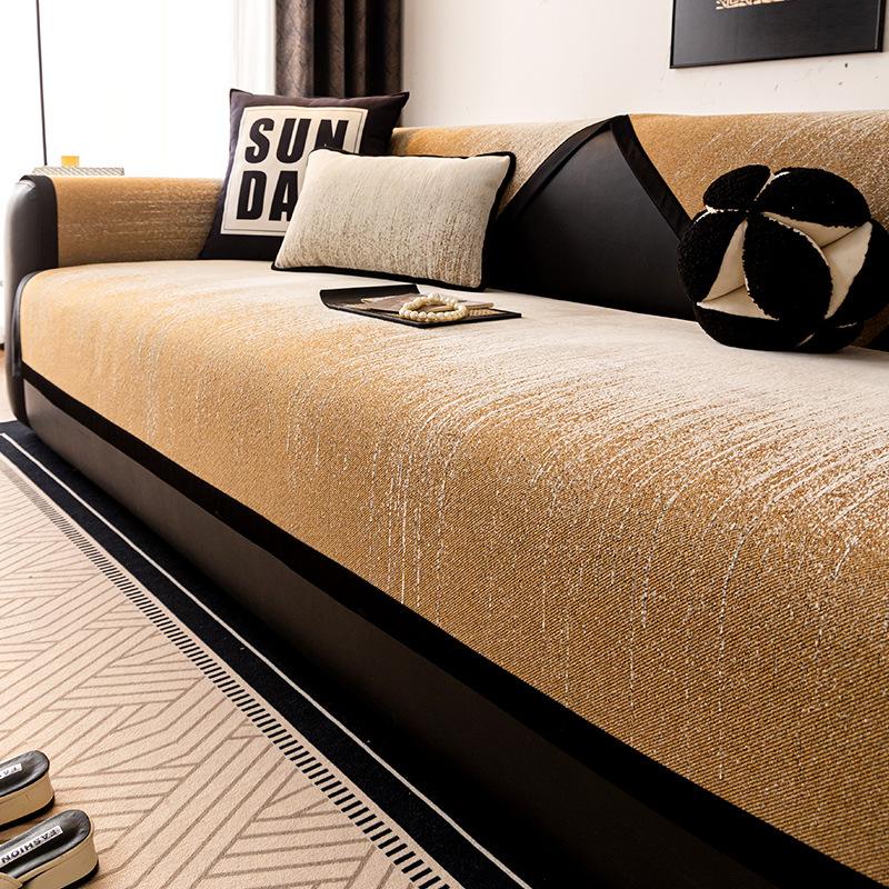 

New Sofa Cover Cloth, High-End Light Luxury Sofa Cushion, Four-Season Universal Fixed Non-Slip Sofa Cover Cover Pad 70*70cm