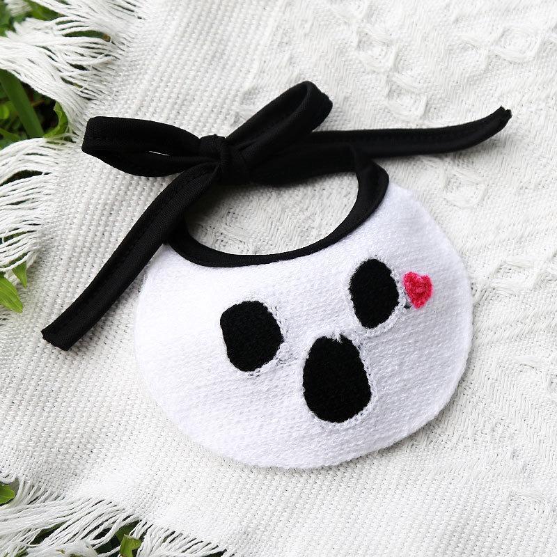 Haustier Speichel Tücher, Halloween und Geisterfest Elastische Krawatten Dekorationen, Hund und Katze Kürbis Geist Cartoon Stickerei Zubehör