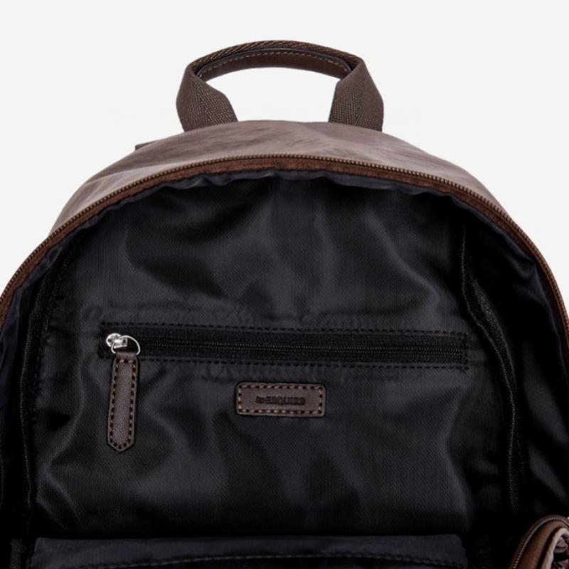 By ESquire Women S Lennie gloSSy Shirring Backpack Brown