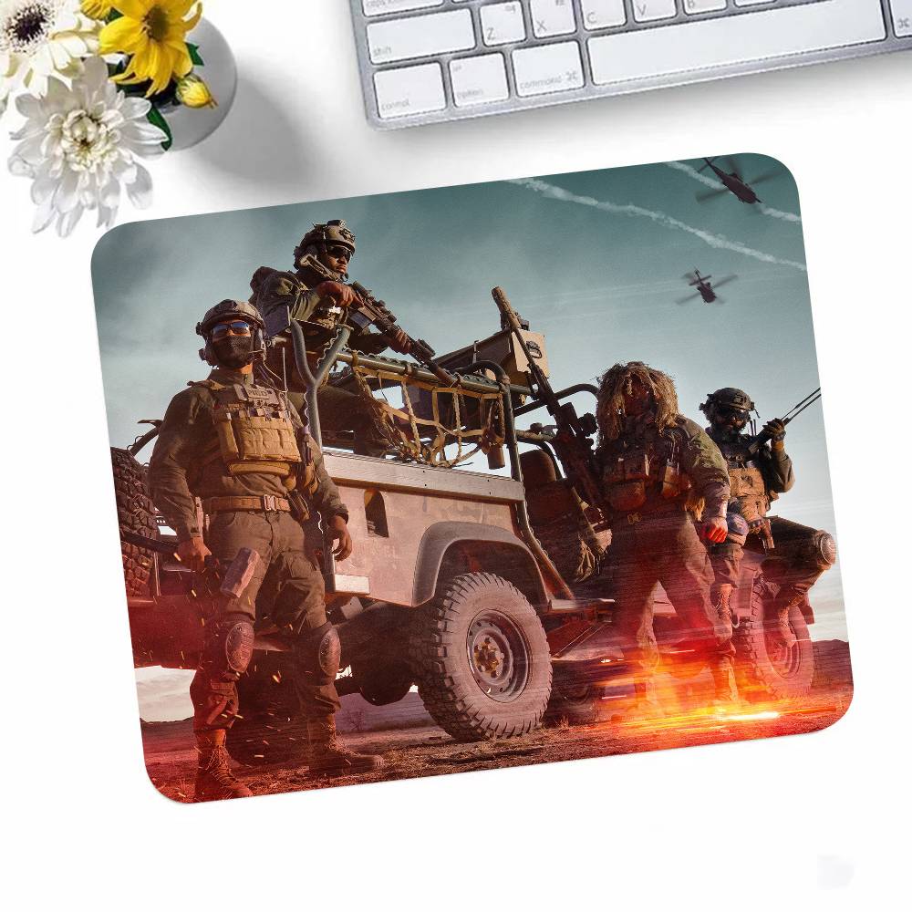 Game B-Battlefield 6 Mousepad Small LockEdge Mouse Pad For Gamers Computer Desk Pad Rectangular Anti-slip Rubber