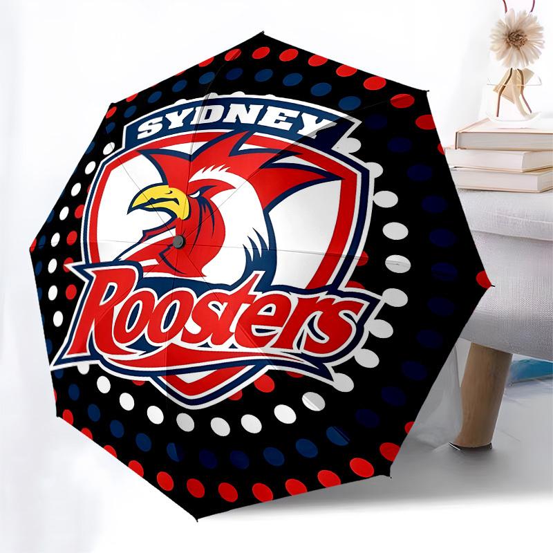 Sydney Roosters, Automatic Opening and Closing, 8 rib Structure Portable Umbrella, Suitable for Men and Women in All Seasons Perfect Gift