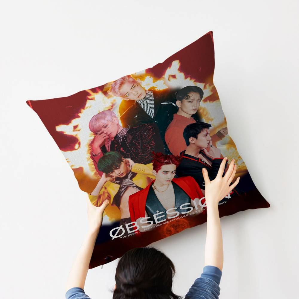 Krop E-X-O Group 45*45cm Cushion Cover Pillow Cover Decor Pillowcase Home Pillowcase for Couch Pillow
