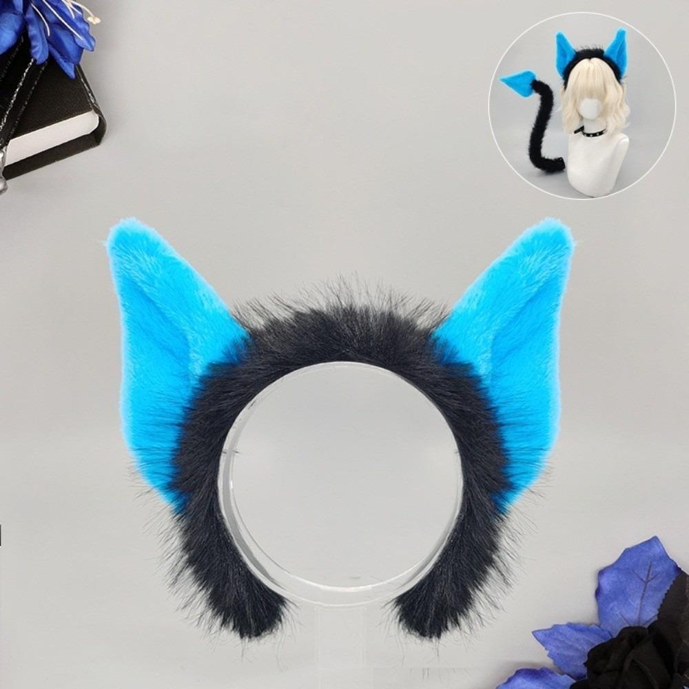 Furry Cat Ears 3D Devil's Sweetheart Tail Fashion Halloween Costume Cosplay Props All Saints' Day