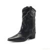 Retro Fashionable Versatile Short Boots Women's Autumn Winter New Pointed Elegant Minimalist Women's Shoes
