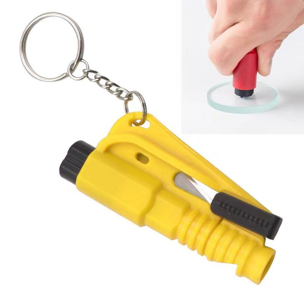 1PC Safety Hammer with Rescue Whistle, Car Escape Tool,2-in-1 Window Breaker Seatbelt Cutter, Compact Emergency Escape Tool for Car