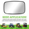 Universal Forklift Rearview Tractor Side Mirrors Convex Glass Forklift Rearview Mirrors for Dump Fishing Mirrors, - Wide-Angle Excavators, Trucks,