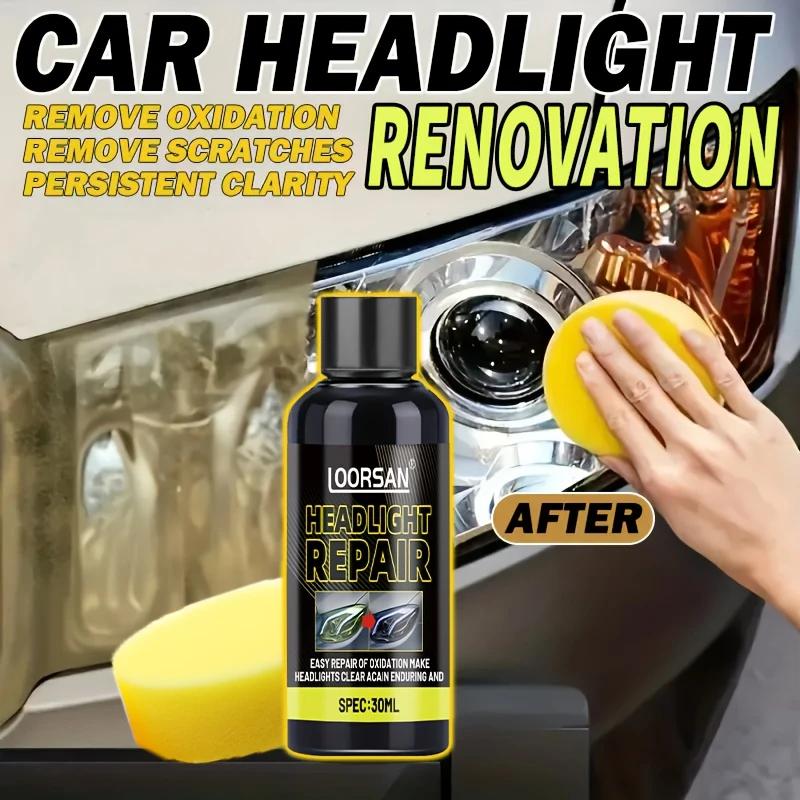 Headlight Repair Paste-no Polishing, Brightening,removing Scratches and Yellowing,keeping Car Headlights Shining for a Long Time