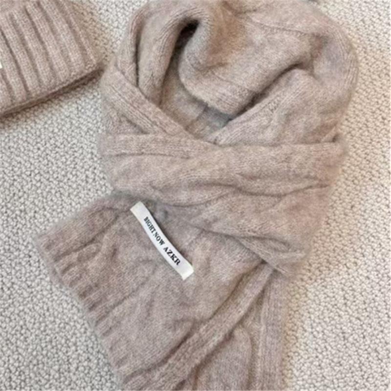 

Wool Knitted Scarf Hat Men s and Women s Scarf Soft and Versatile Woolen Scarf for Couples