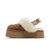 UGG Womens Funkette Slipper 'Chestnut' (women's sizes) Chestnut Closed Toe Slippers 1113474 CHE