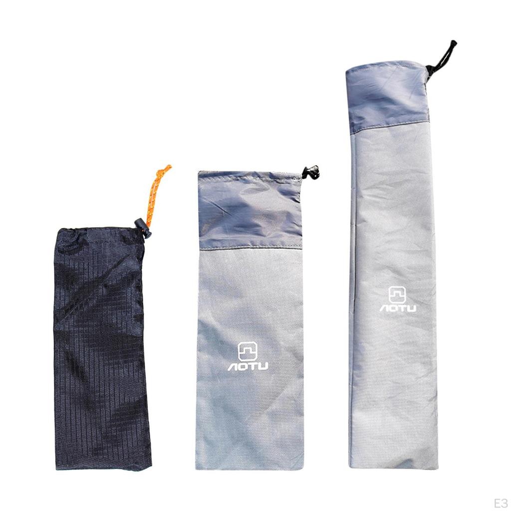 Outdoor Camping Tent Pegs Storage Case Drawstring Carrying Pouch for Trekking Canopy Fishing Hiking