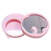 1 Set Round Single Grid Magnetic Plate Empty Eyeshadow Box Replacement For Eyeshadow Distribution & Lipstick Sample Storage