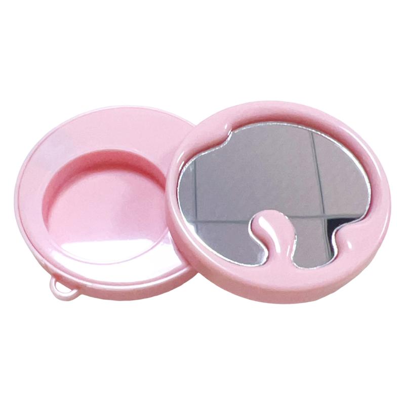 1 Set Round Single Grid Magnetic Plate Empty Eyeshadow Box Replacement For Eyeshadow Distribution & Lipstick Sample Storage