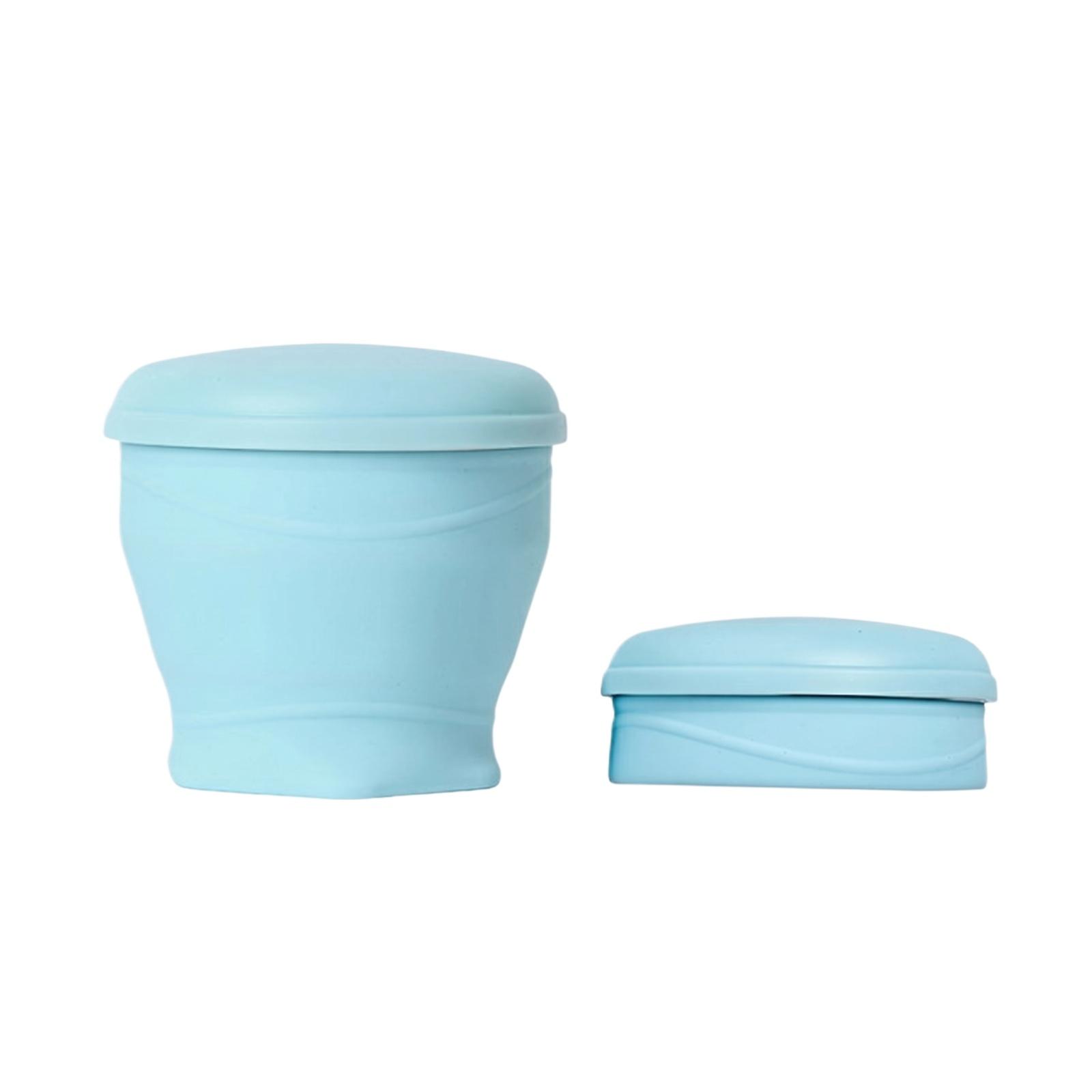 Portable Foldable Silicone Water Cup Outdoor Portable Camping Tea Water Cup One Size синий