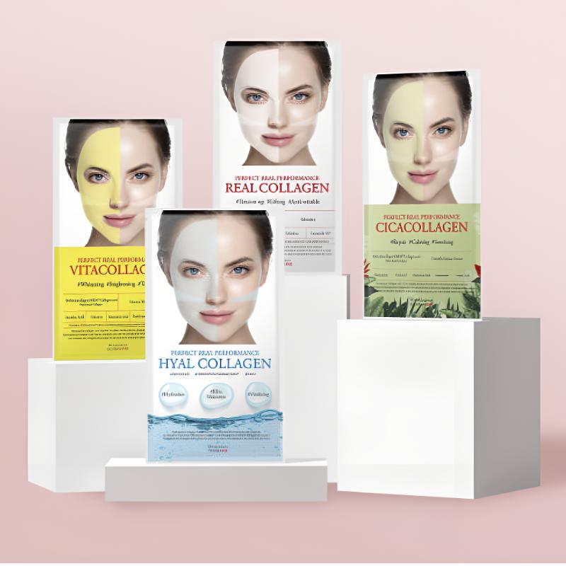 DERMAFIX Real Collagen Mask/4Types/Firming,Soothing,Brightening,Moisture