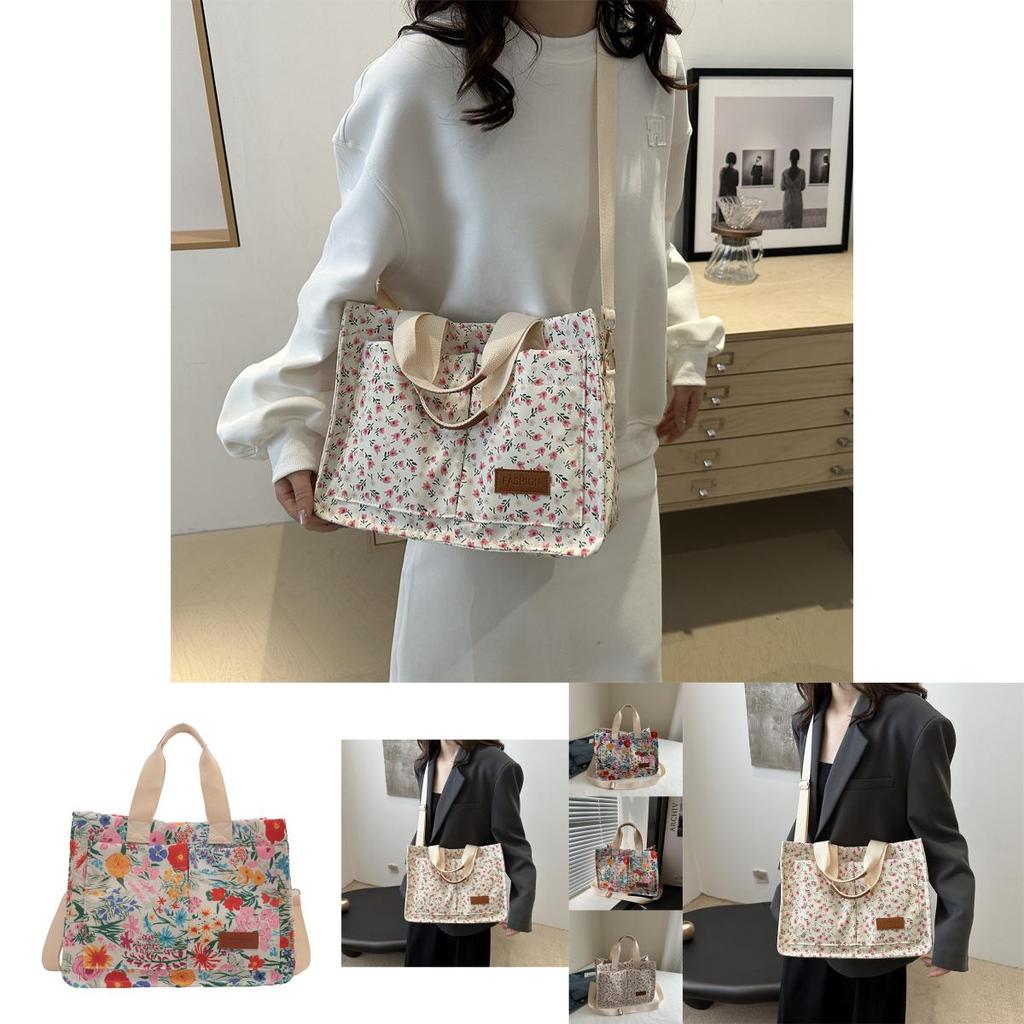 Chic Small Floral Print Shoulder Tote Bag Perfect For Daily Casual Use Modern And Stylish