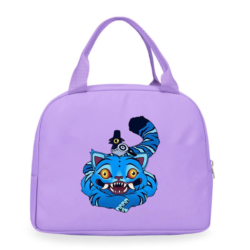 Cartoon Animation Academy Meal Bag Student Thermal Insulation Lunch Box Bag Office Workers Handheld Bento Bag