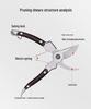 Stainless Steel Floral and Garden Pruning Shears for Thick Branches