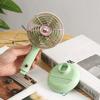 Retro Desk Fan Quiet Powerful Small Table Fan 3 Speed USB Rechargeable Personal