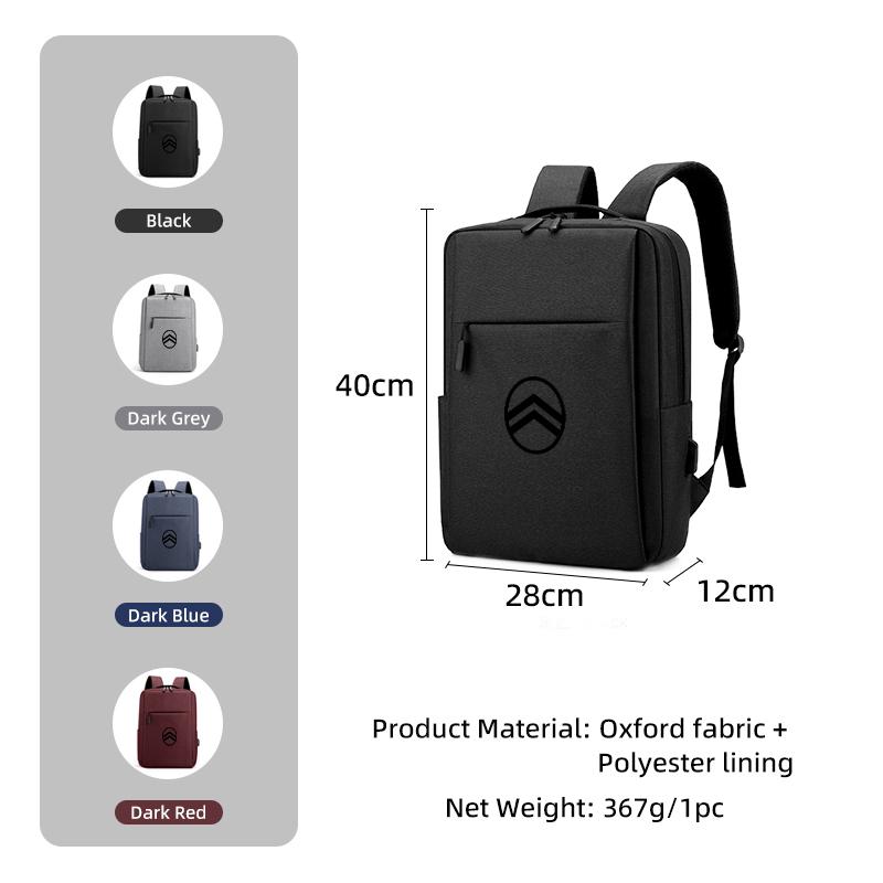 Business Shoulder Work Bag USB Chargring Travel Computer Backpack For Citroen C4 C3 C5 C2 Berlingo Celysee Cactus Picasso Grand