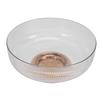 Fruit Bowl Multi Purpose Glacial Texture Decorative Fruit Bowl with Drain Holes Base for Salad Vegetables