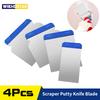 4pcs/Set Scraper Putty Knife Blade Painting Tools Hand Plastering Cleaning Blade Shovel for Wallpaper/Decals/Drywall Finishing