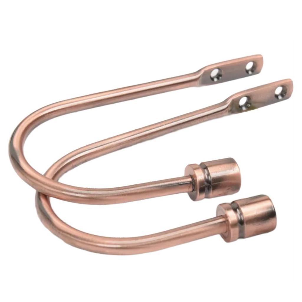 2 Bucăți Cârlige Elegante Metalice pentru Perdele, Suporturi, Montare pe Perete, Accesorii pentru Tratarea Ferestrelor
