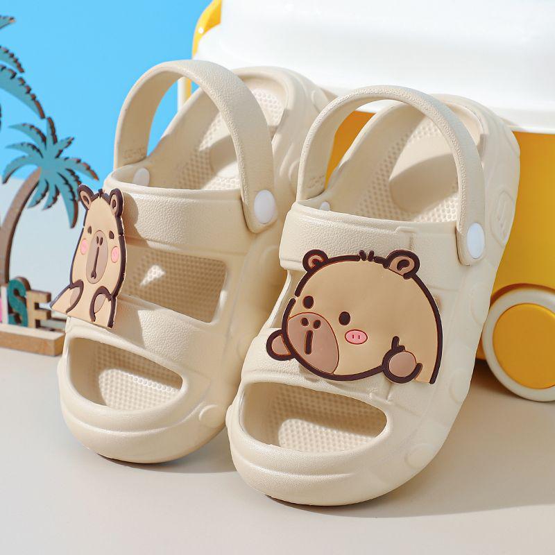 Boys' Non-Slip EVA Indoor-Outdoor Summer Slippers for Toddlers & Babies - Soft Sole, Anti-Collision, Wearable Sandals