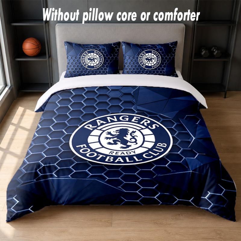 Set Biancheria da Letto Design Rangers FC 1 Copripiumino + 2 Federe Morbido Traspirante Biancheria da Letto per la Casa