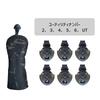 Waterproof Golf Headcovers for Drivers, Woods, Utilities, and UT Clubs, Include Club Number Tags, Fits 440cc and 460cc Drivers, Camouflage Nylon (Blac