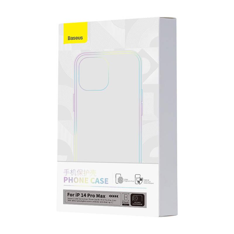 Etui Ochronne Baseus Crystal Clear 14 Pro Max (Transparentne) + Szkło Hartowane + Zestaw Czyszczący