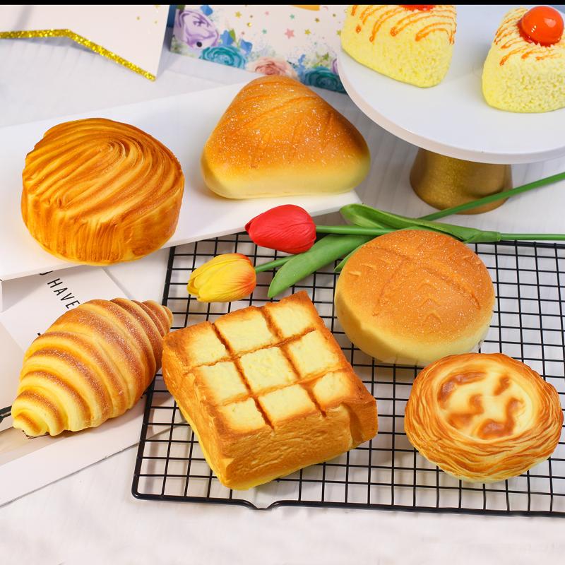 1Pcs Realistic 3D Bread Toy Ultra Slow Rising Portable Soft Stress Relief Sensory Toy For Adults