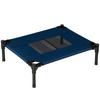 Elevated Bed for Dogs, 61 X 46 X 18 Cm, Blue and Black, and Pets