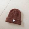 Hat winter female high-value round face student versatile cold-proof warm face small knitted wool hat