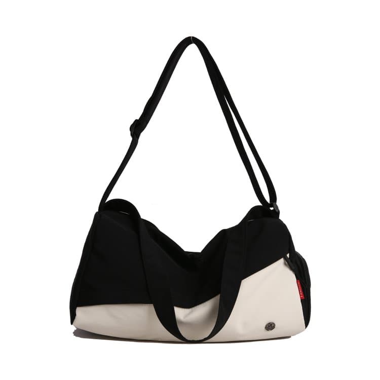 Color-blocked wet and dry separation gym bag travel bag