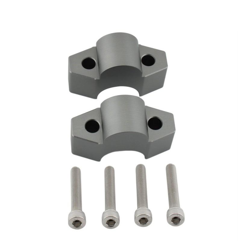 Motorcycle Handlebar Riser Clamp Honda ADV150 ADV160 ADV350 - 25mm Height Increase Or Titanium Finish