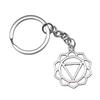 Celtic Knot Charm Hexagram Keychain Irish Amulet Key Ring 28mm Ring