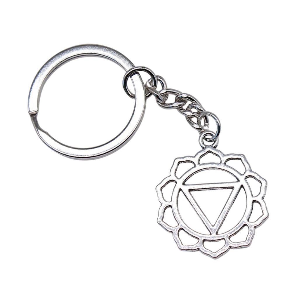 Celtic Knot Charm Hexagram Keychain Irish Amulet Key Ring 28mm Ring