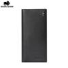 Bison Denim Mode Luxus Echtes Leder Männer Brieftaschen Lange Schlanke Bifold Brieftasche Kreditkarte Halter