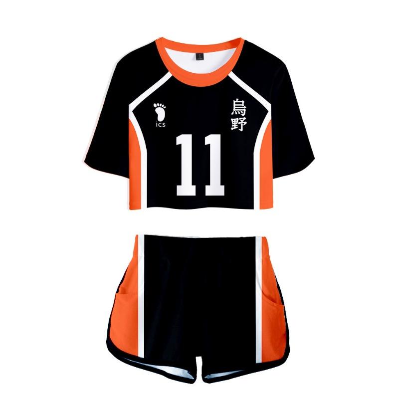 New Day Man Volleyball Less High School D Digital Printing Short Sleeve Shorts Cosplay Anime T-Shirt