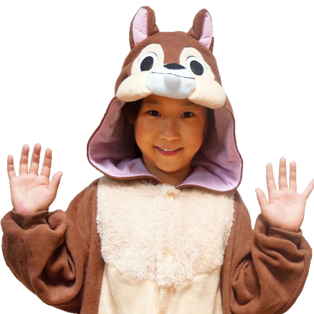 SAZAC Character Fleece Kigurumi Disney Chip for Children, 130cm