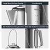 1.2L Outdoor Stainless Steel Coffee Percolator 9 Cup Moka Pot Portable Coffee Maker for Camping Home Kitchen & Home Brewing